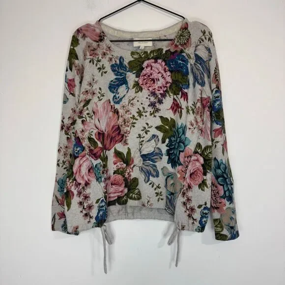 Anthropologie Angel of the North Floral Sweater M - Picture 2 of 7